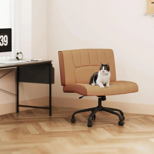 Armless Criss Cross Chair with Wheels