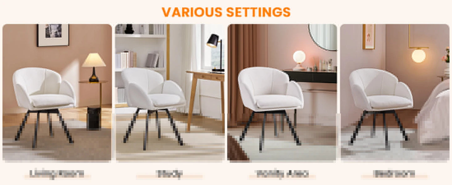 Yaheetech Swivel Accent Chair