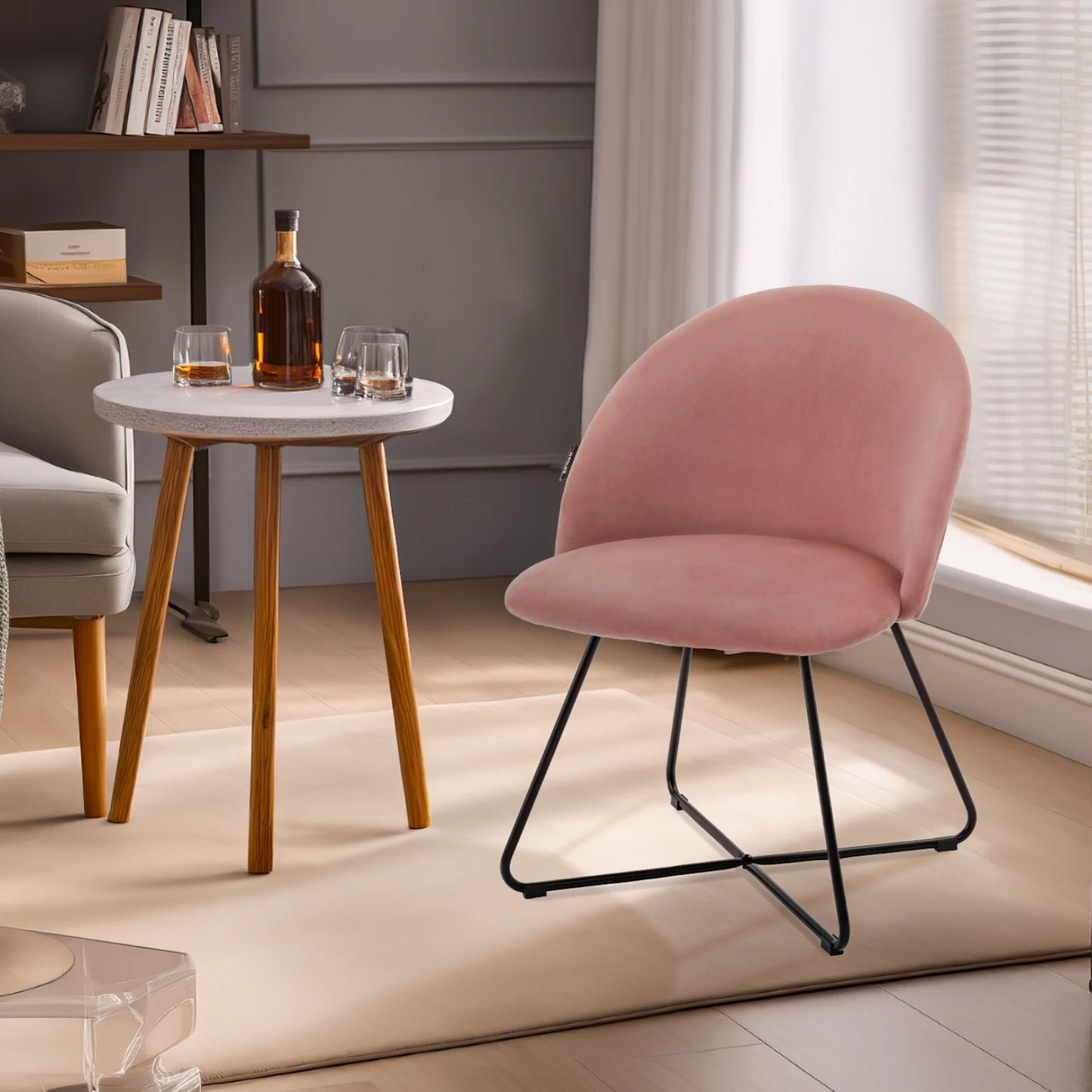 Redlife Velvet Vanity Chair