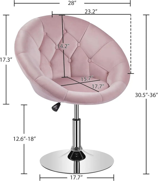 Hollywood Vanity Chair – Adjustable for Perfect Mirror Alignment