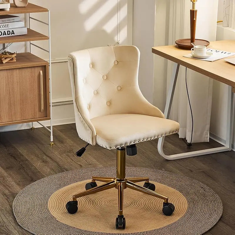 Mauve Purple Armless Home Office Desk Chair