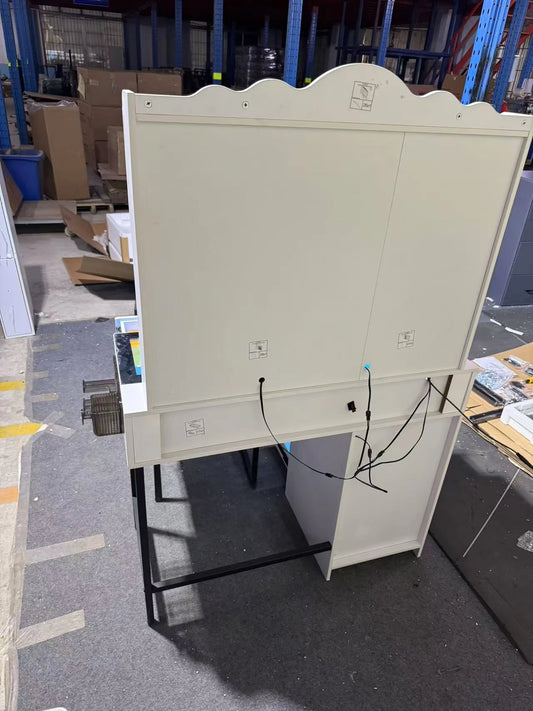 JDPAG RGB Vanity Desk with Sliding Mirror