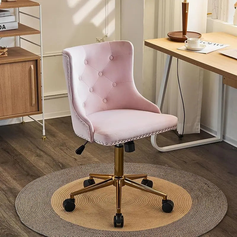 Mauve Purple Armless Home Office Desk Chair