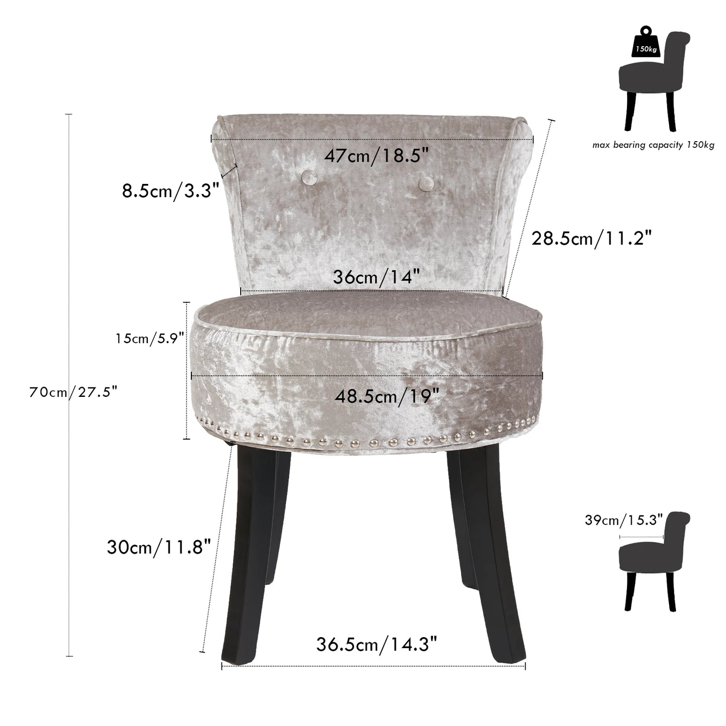Vanity Stool Chair Makeup