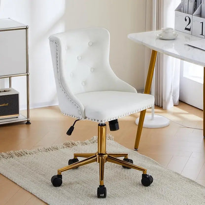 Mauve Purple Armless Home Office Desk Chair