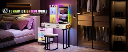 Makeup Vanity Desk with Lights