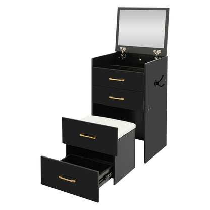 Modern Minimalist Dressing Table with Mirror