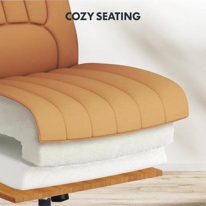 Armless Criss Cross Chair with Wheels