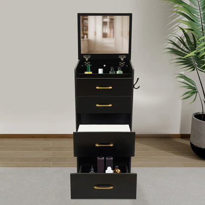 Modern Minimalist Dressing Table with Mirror