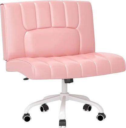 Armless Criss Cross Chair with Wheels