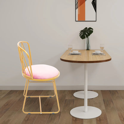 Pink Gold Iron Makeup Chair