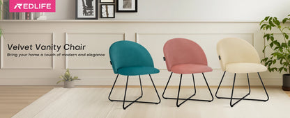 Redlife Velvet Vanity Chair