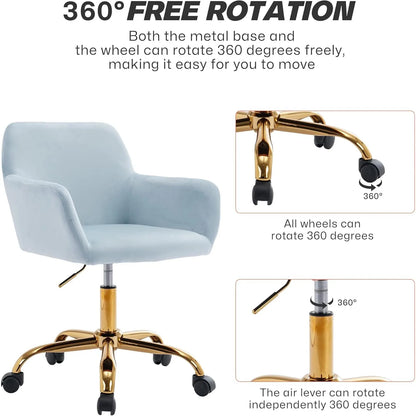 Velvet Office Desk Chair
