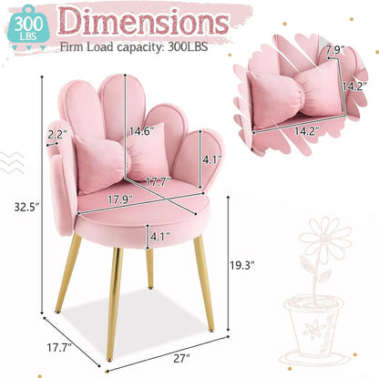Petal Makeup Vanity Chair