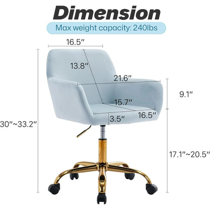 Velvet Office Desk Chair