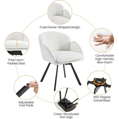 Yaheetech Swivel Accent Chair