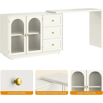 White Makeup Vanity Desk