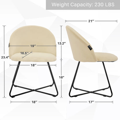 Redlife Velvet Vanity Chair