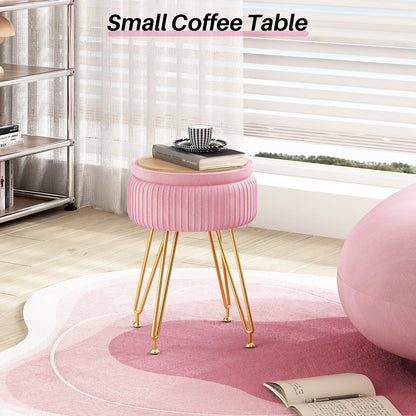 Redlife Velvet Vanity Stool Chair