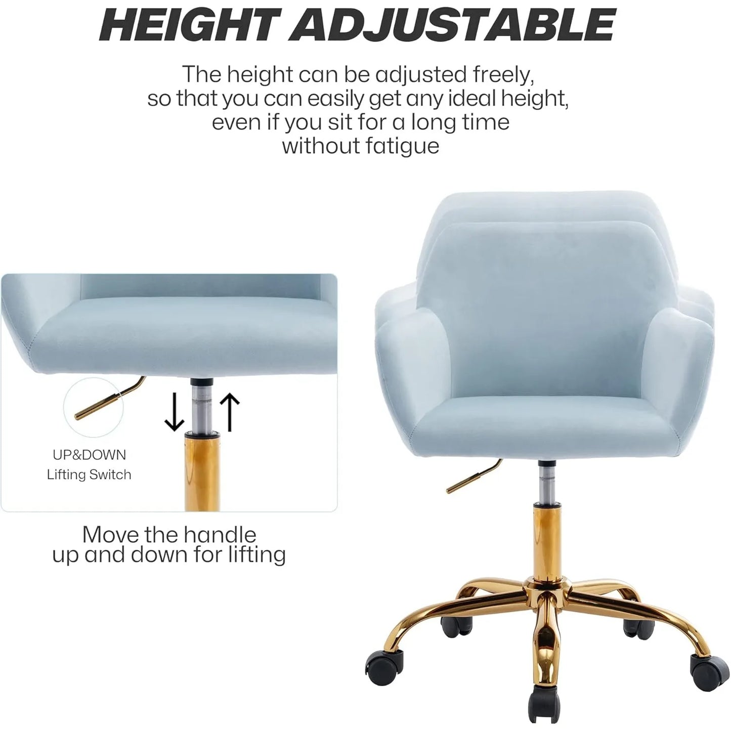 Velvet Office Desk Chair