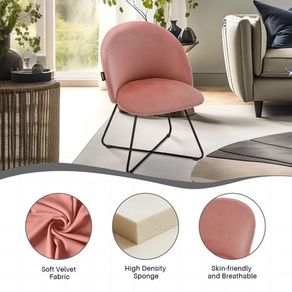 Redlife Velvet Vanity Chair