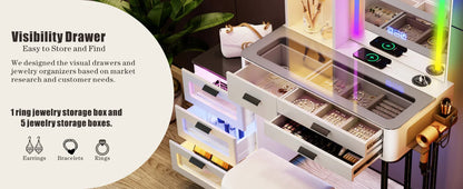 Makeup Vanity Desk with Lights