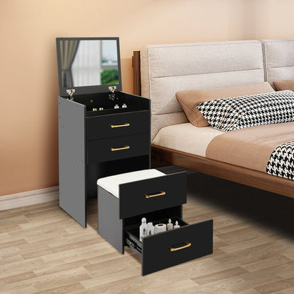 Modern Minimalist Dressing Table with Mirror