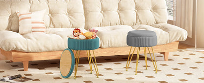Redlife Velvet Vanity Stool Chair