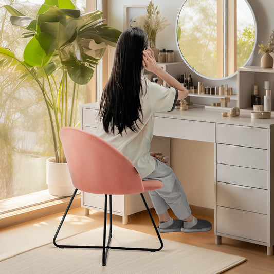 Redlife Velvet Vanity Chair