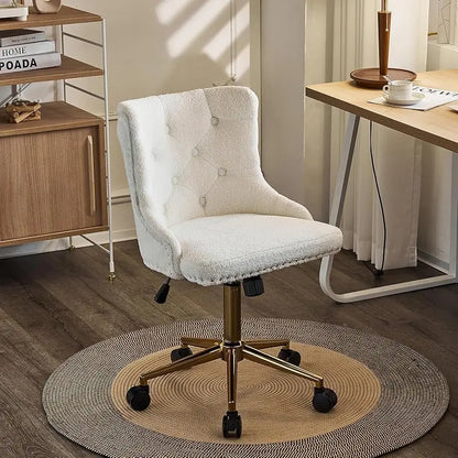 Mauve Purple Armless Home Office Desk Chair