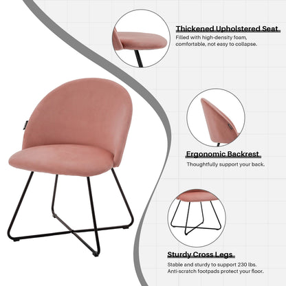 Redlife Velvet Vanity Chair
