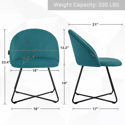 Redlife Velvet Vanity Chair