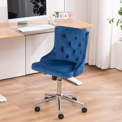 Mauve Purple Armless Home Office Desk Chair