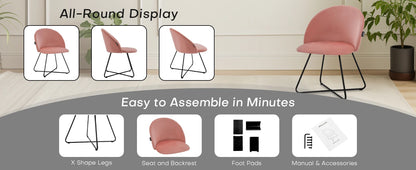 Redlife Velvet Vanity Chair