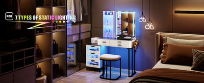 Makeup Vanity Desk with Lights